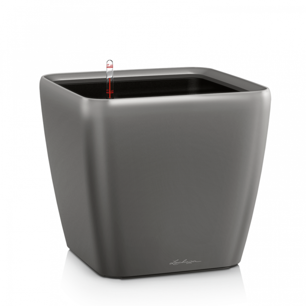 حوض نبات الماني ذاتي الري Lechuza Quadro Premium LS - الصورة 2